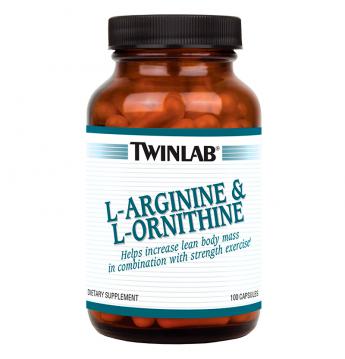 Аминокислоты Twinlab L-Arginine & L-Ornithine 100 капсул