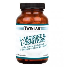 Аминокислоты Twinlab L-Arginine & L-Ornithine 100 капсул