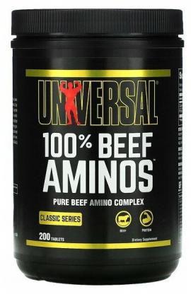Аминокислотный комплекс Universal Nutrition 100% Beef Aminos (200 таблеток)