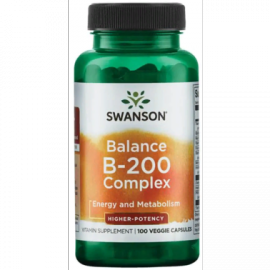 Swanson, Balance B-200 Complex 100 veg caps