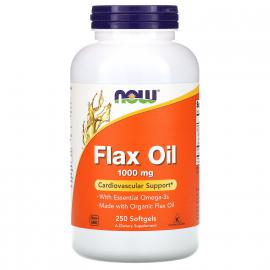 NOW Flax Oil 1000mg 250 softgels