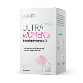 Масло примулы вечерней для женщин 1400 мг VPLAB Ultra Women's Evening Primrose oil, Омега 6, Омега 9, 60 капсул