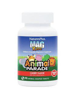 Animal Parade Mag Kidz Chewable магний для детей с вишнёвым вкусом таблетки жевательные (Natural Cherry Flavor) 90 шт