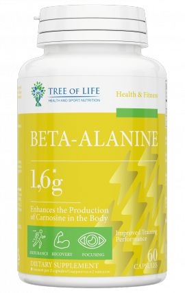 BETA-ALANINE 1.6G 60 КАПСУЛ (TREE OF LIFE)