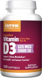 Vitamin D3 (Cholecalciferol) 5000 IU 100 гел. капсул