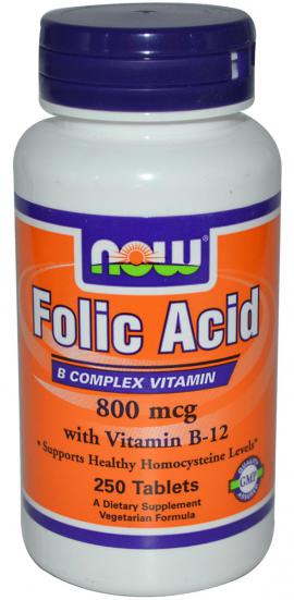 Folic Acid + B12 NOW