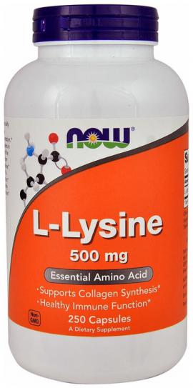 Аминокислота NOW L-Lysine 500 mg (250 капсул)