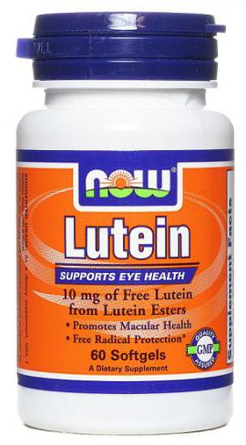 Lutein 10 mg 60 caps NOW