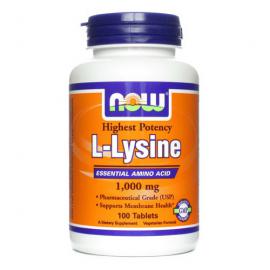 L- Lysine 1000mg 100 tabs NOW