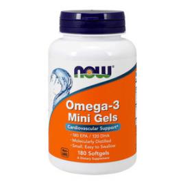 NOW Omega-3 Mini Gels (180 гел капсул)