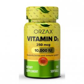 Vitamin D3 10000 МЕ 120 капс (Orzax)