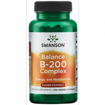 Swanson, Balance B-200 Complex 100 veg caps