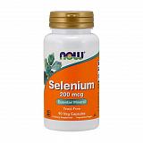 NOW Selenium 200 mcg, 90 капс.