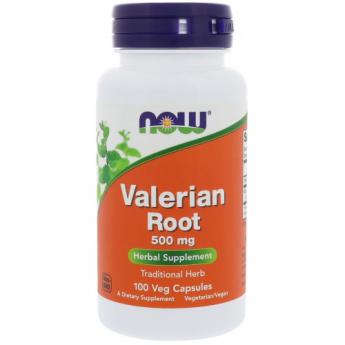 VALERIAN ROOT 500 МГ (КОРЕНЬ ВАЛЕРИАНЫ) 100 КАПС (NOW FOODS)