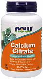 NOW Calcium Citrate W / Min, 100 таб.