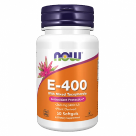 Витамин E NOW Vitamin E-400 МЕ 50 капсул