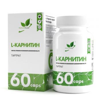 Л-Карнитин Тартрат, 60 капсул ТМ NaturalSupp