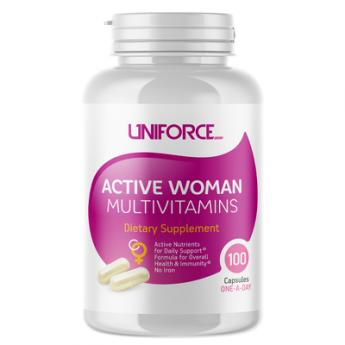 Uniforce Биодобавка Active Woman Multivitamins 100 капсул