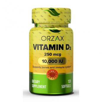 Vitamin D3 10000 МЕ 120 капс (Orzax)