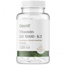 OstroVit Vitamin D3 4000 + K2 120 веган капсул