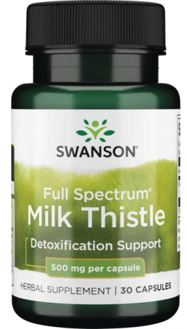 Swanson Full Spectrum Milk Thistle 500 mg 30 caps